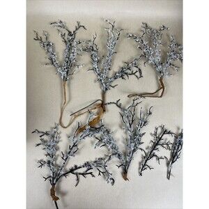 Box Of ICE TWIG CHRISTMAS PICKS Winter Stem‎ Branch For Christmas Tree Craft DIY